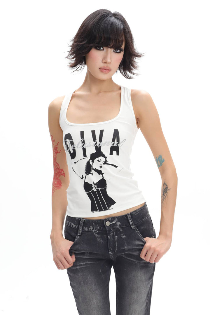 Diva Graphic Tank Top
