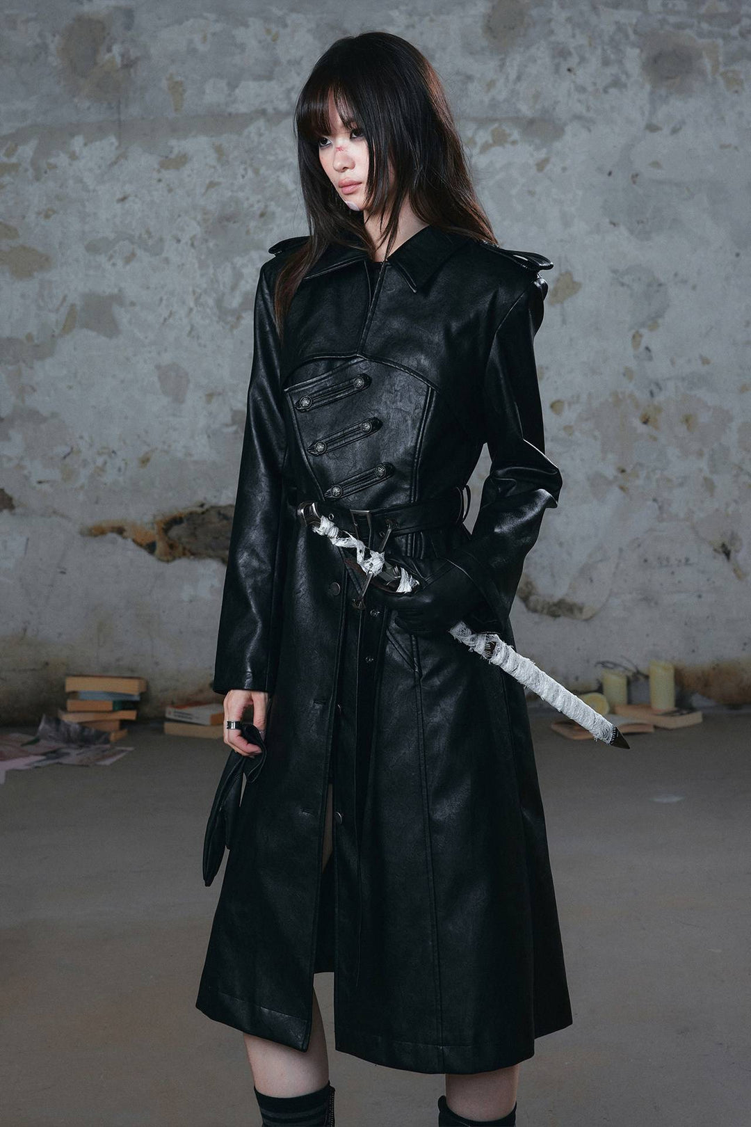 Longline Panelled Trenchcoat