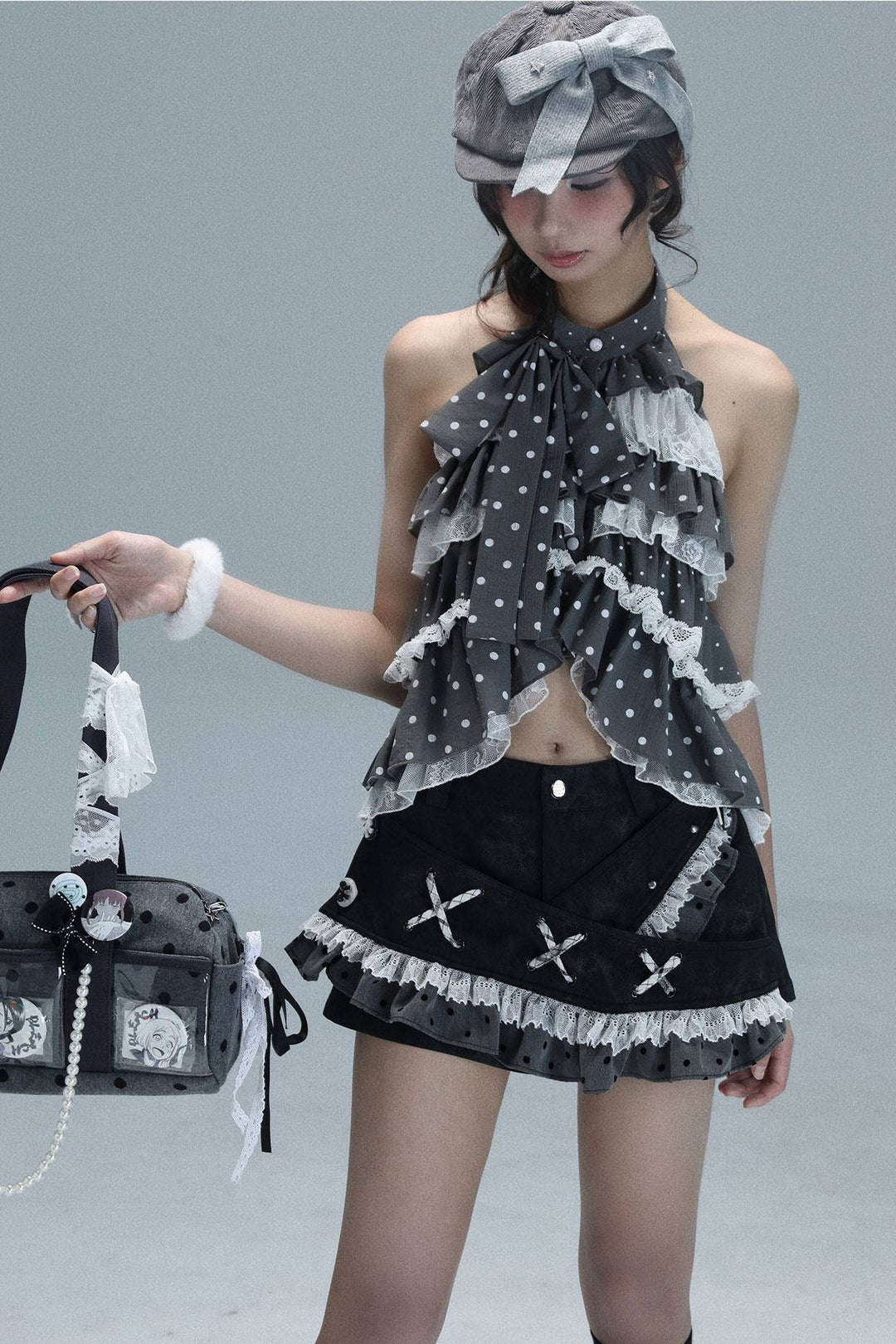 Polka Halter Top