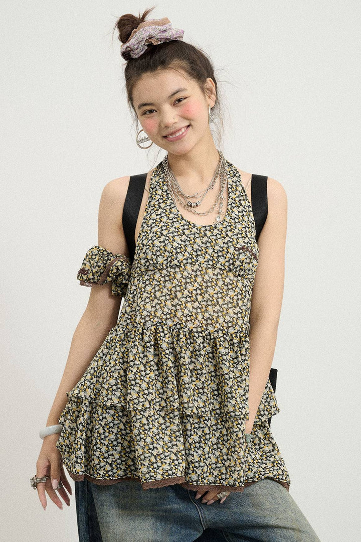 Blush Layer Halter Top