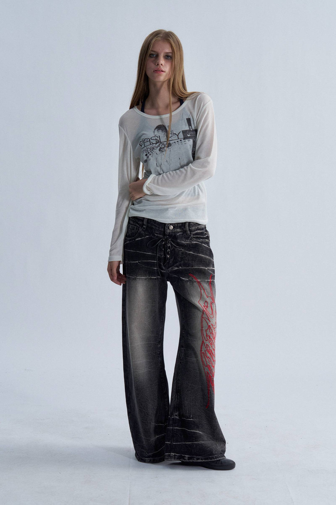 Washed Redline Jeans