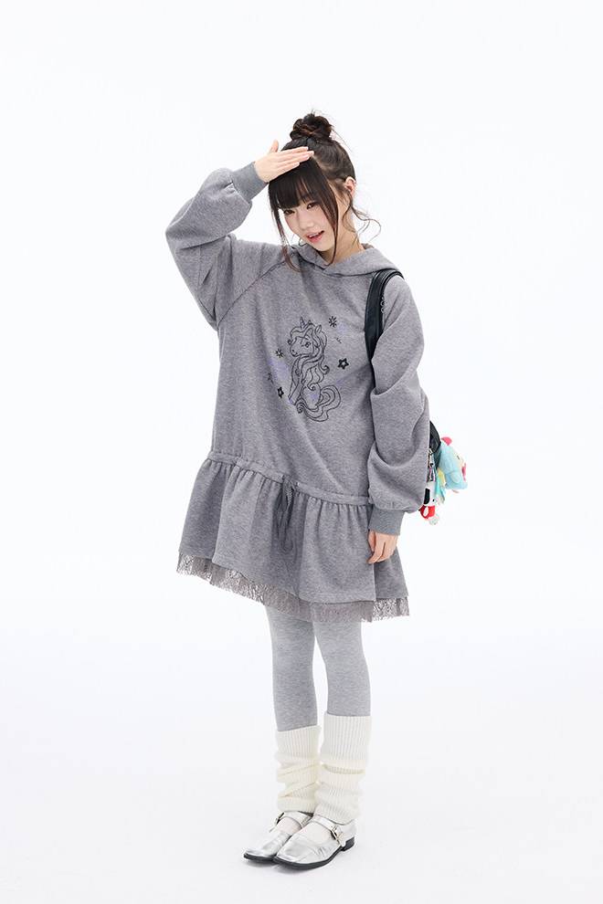 Unicorn Hoodie Dress