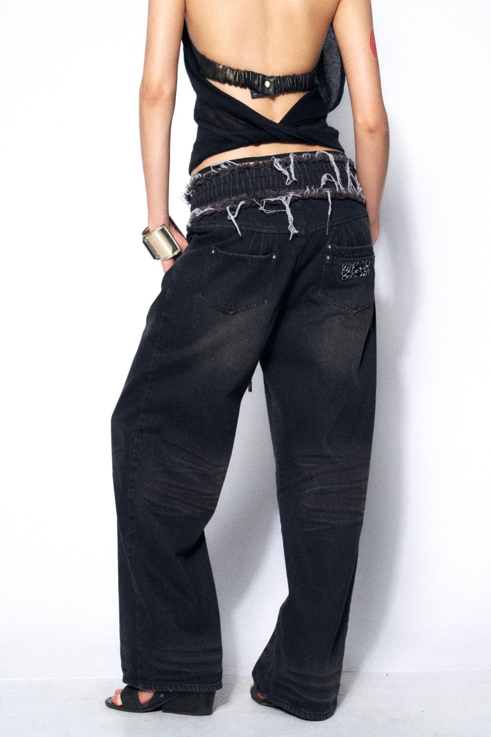 Nika Washed Denim Sweatpants
