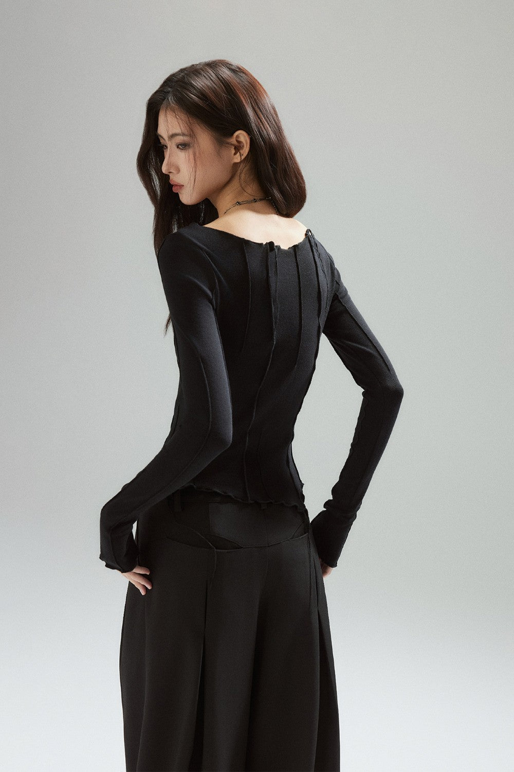 Seline Wave Seam Top