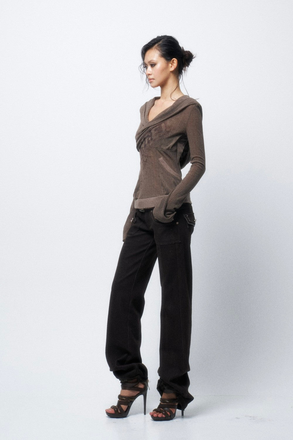 Vanya Sheer Hooded Top