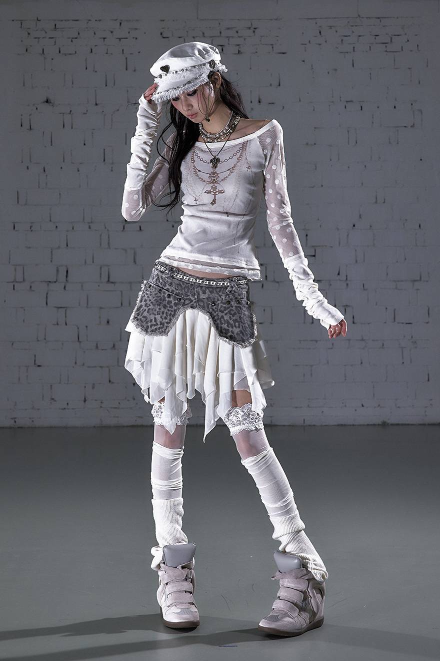 Layered Relic Mini Skirt