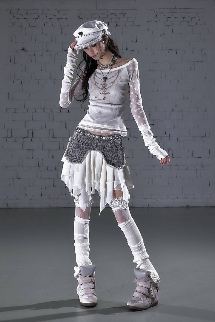 Layered Relic Mini Skirt