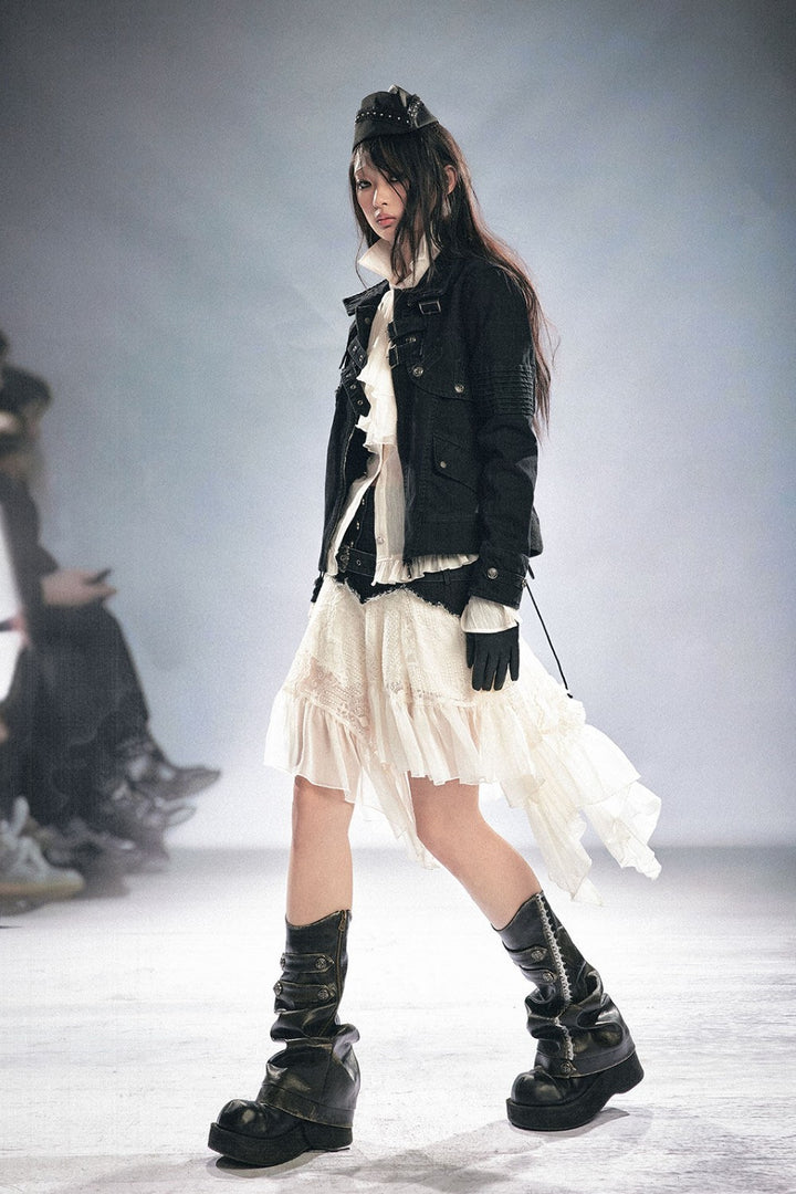 Ivy Leather Leg Warmers