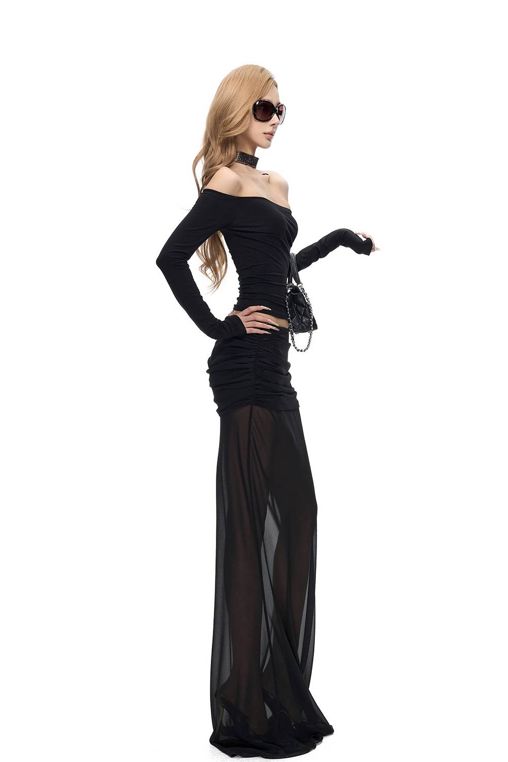 Sheer Maxi Overlay Skirt
