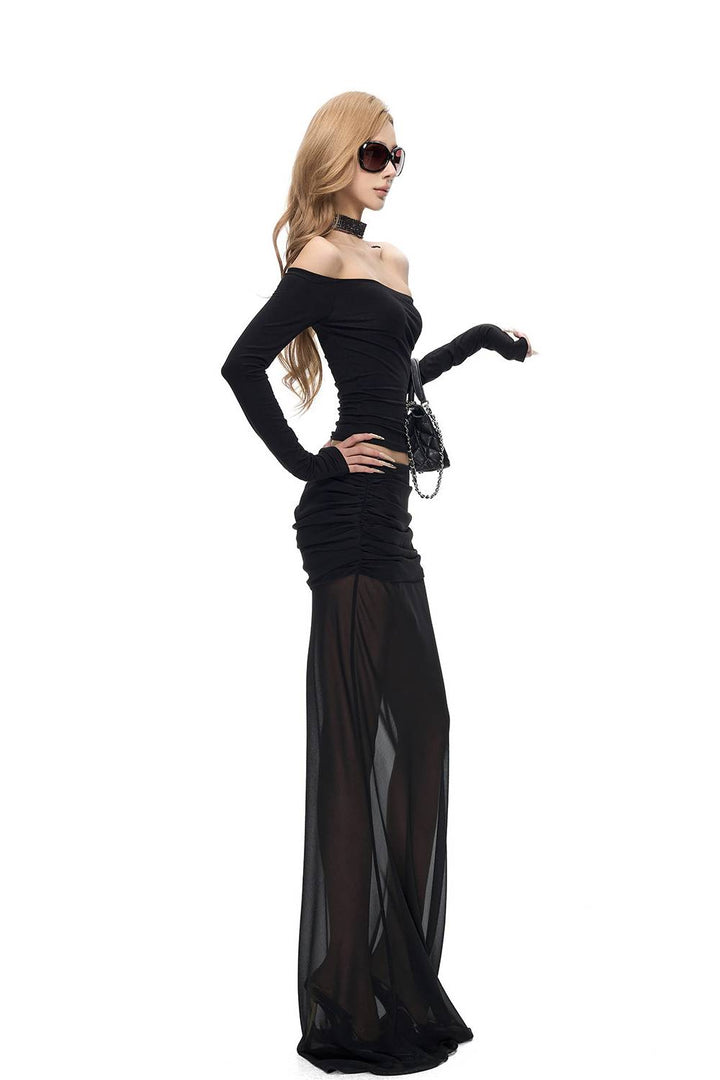 Sheer Maxi Overlay Skirt