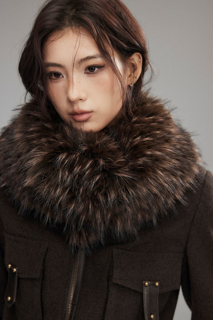 Carmen Wool Fur Coat
