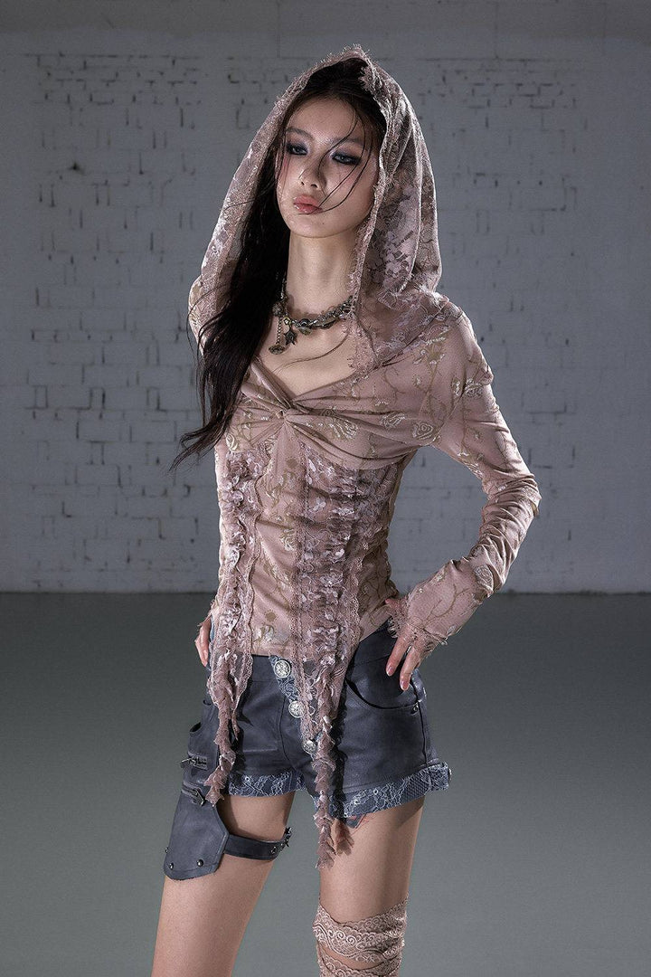 Faded Lace Top