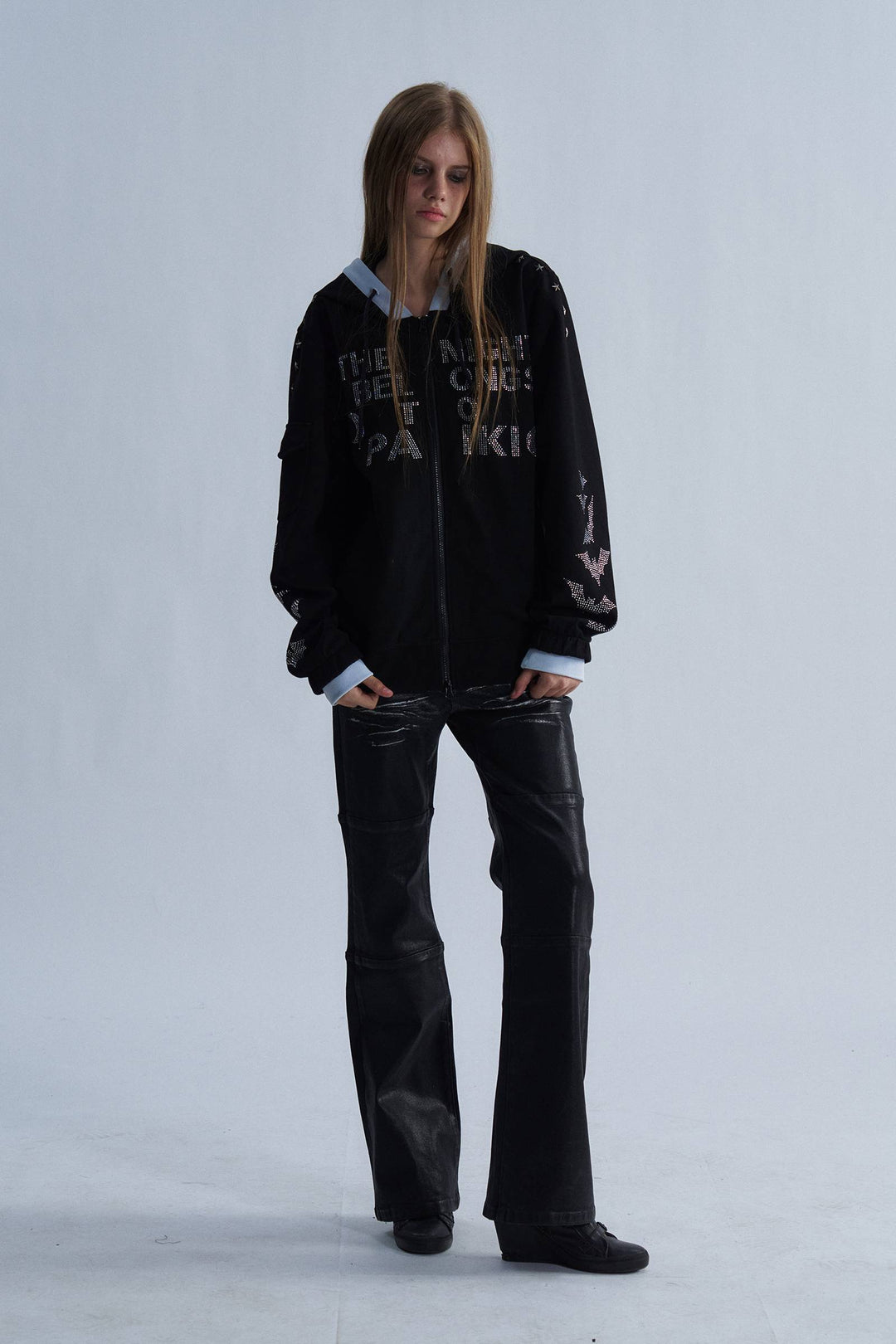 Nightfall Rhinestone Zip Hoodie
