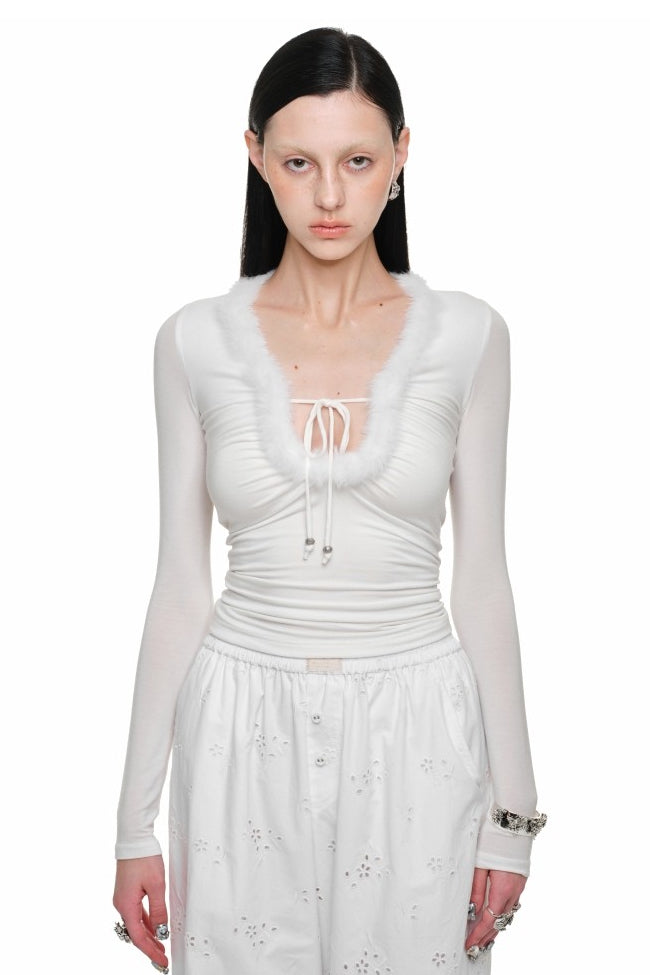 Nina Ruched Plush Top