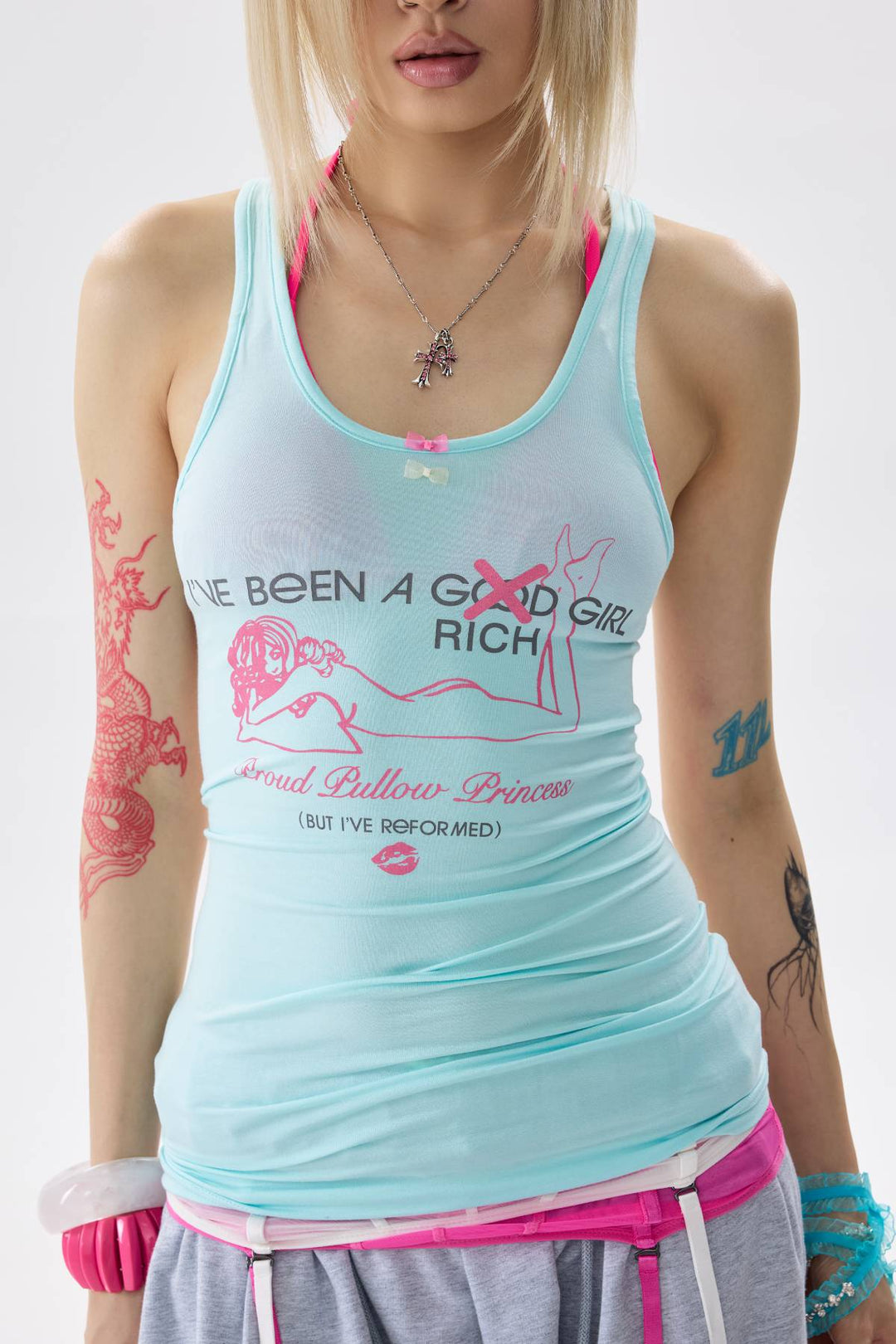 Mesh Racerback Tank Top
