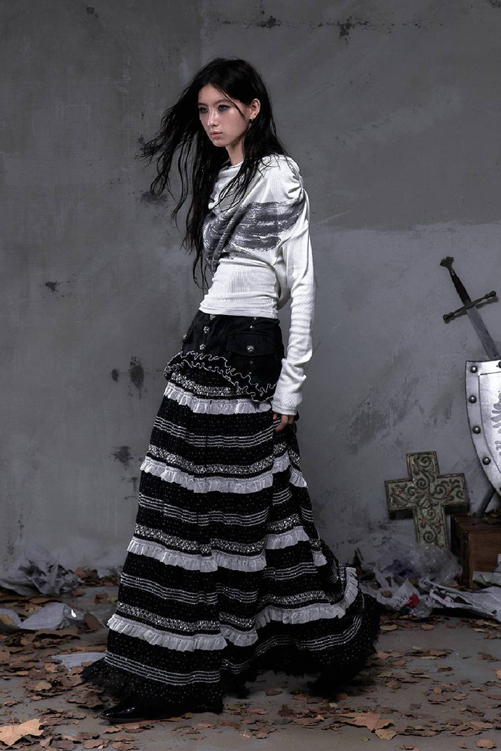Victorian Layered Maxi Skirt