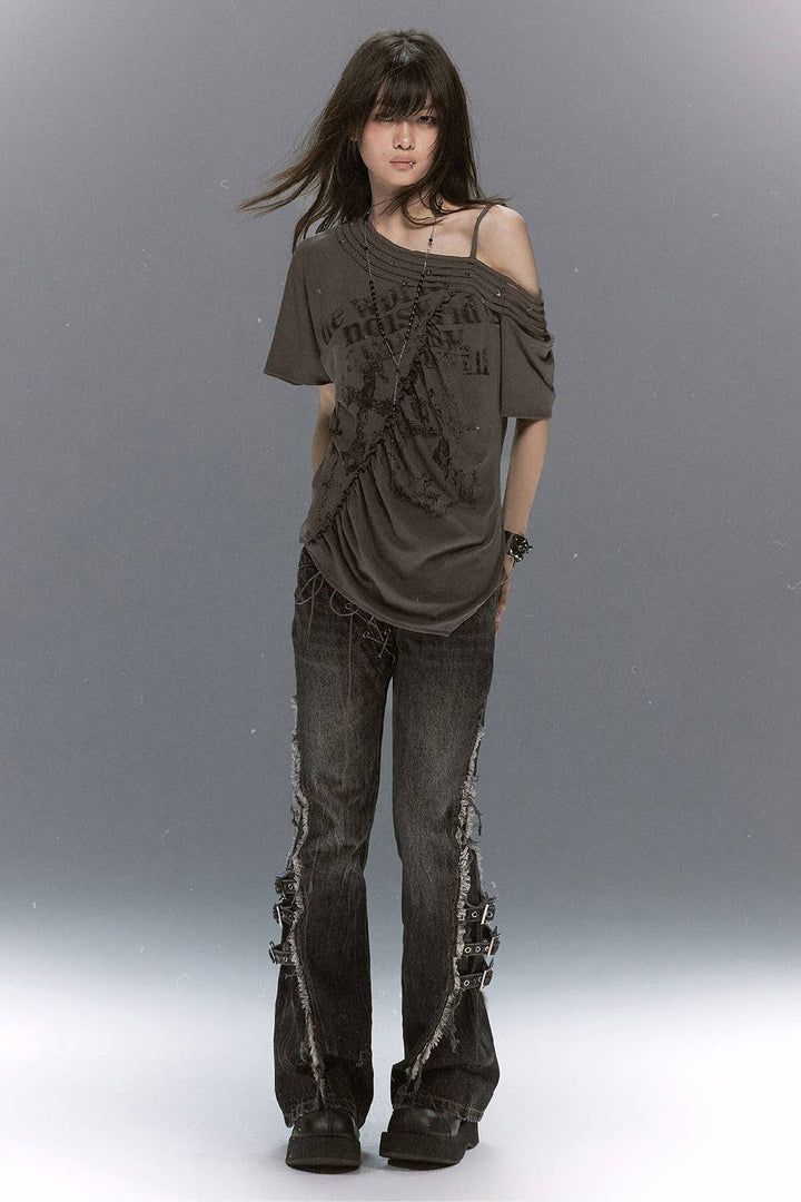 Grunge Drape Graphic Tee
