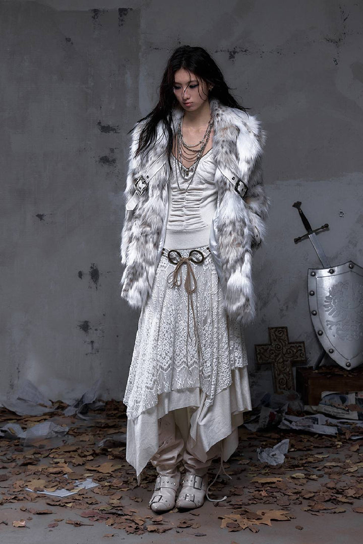 Ivory Relic Fur Coat