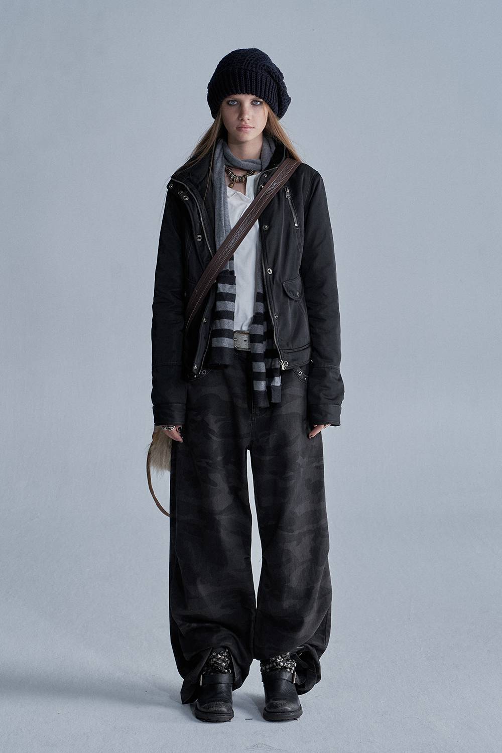 Contrast Stitch Utility Jacket