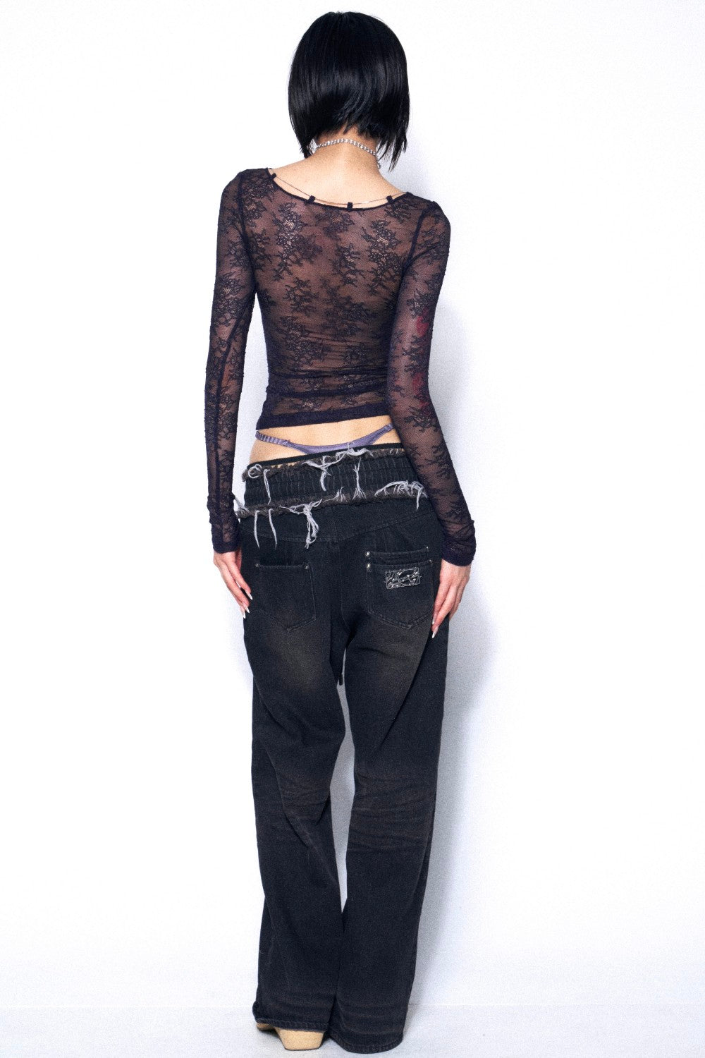 Zuri Sheer Lace Top