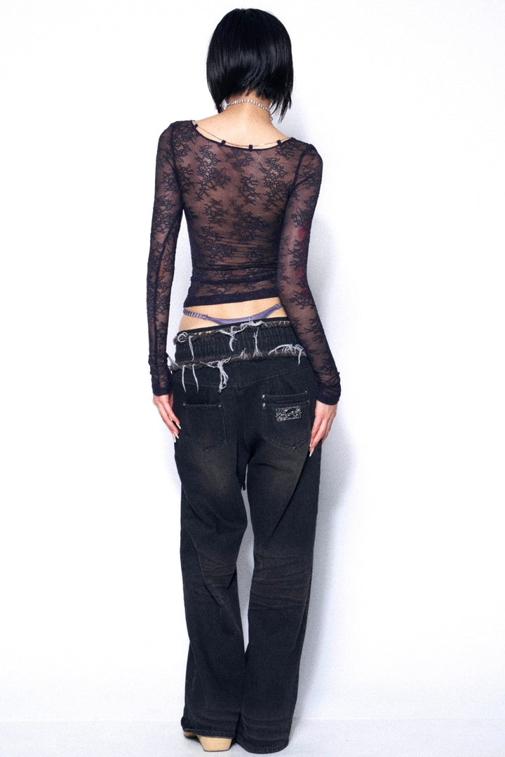 Zuri Sheer Lace Top