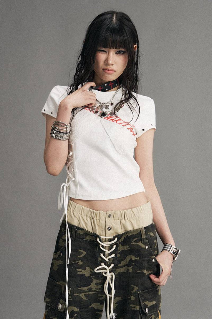 Side Lace Up Top