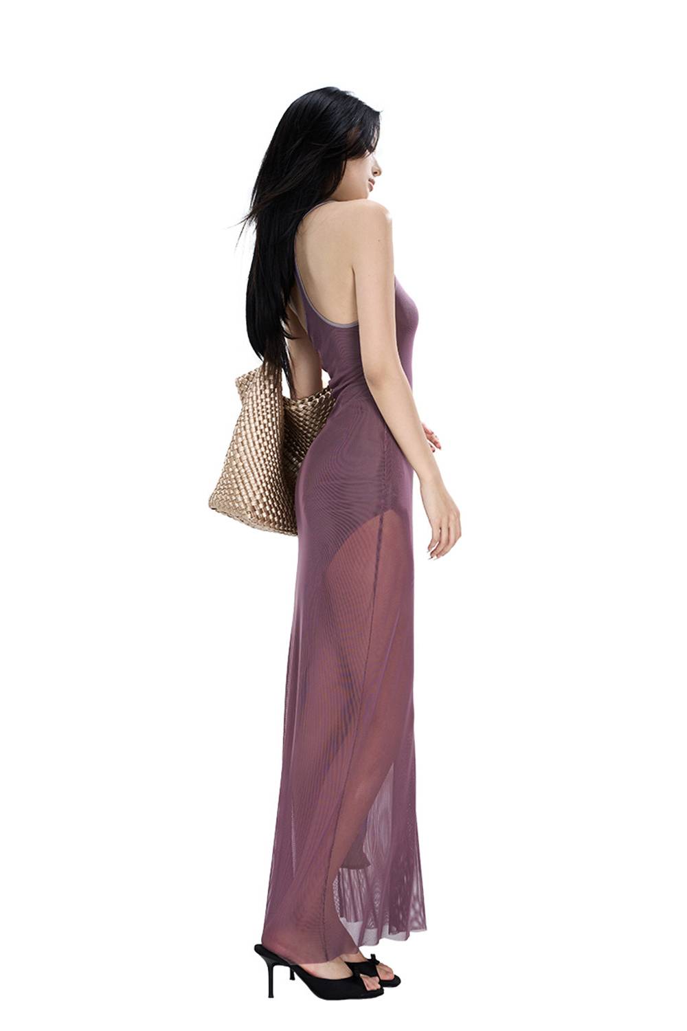 Sheer Slip Maxi Dress