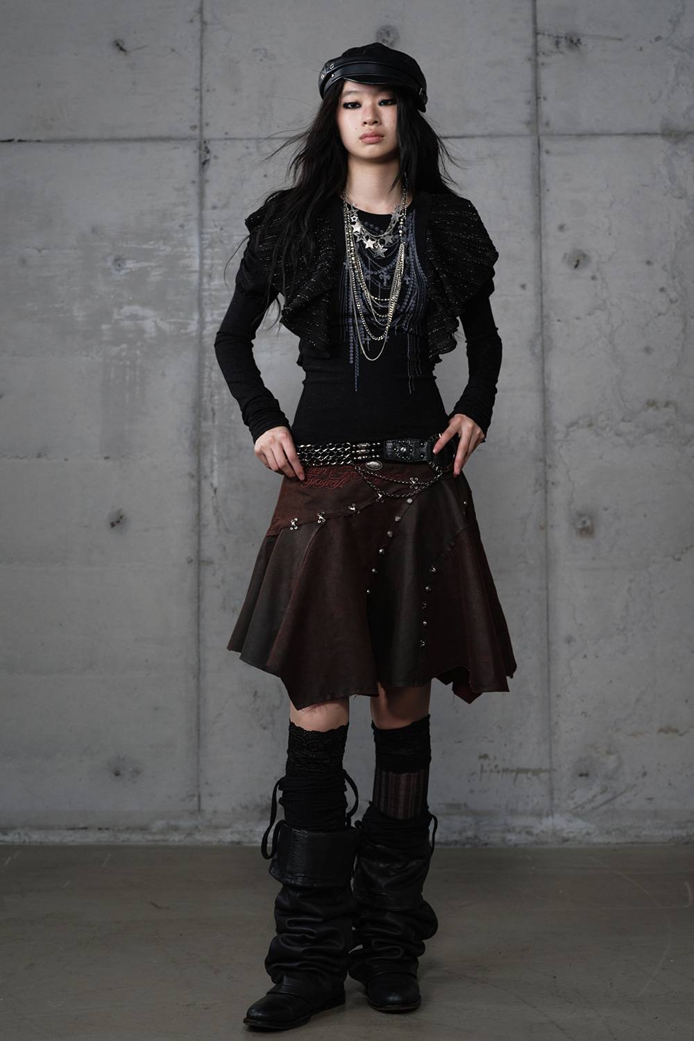 Slim Ruffled Flutter Shirt