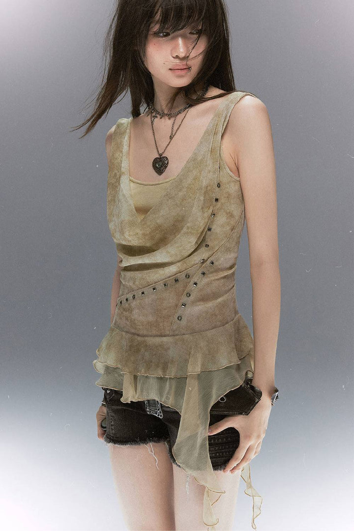 Layered Chiffon Tank Top