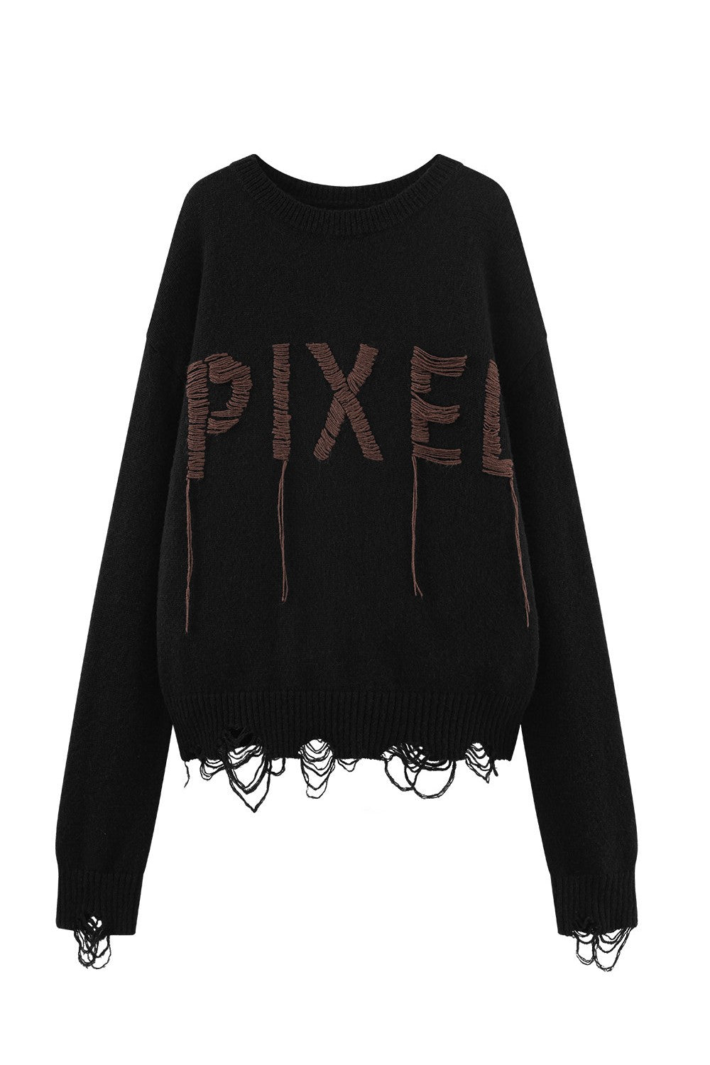 Pixel Letter Knit Sweater