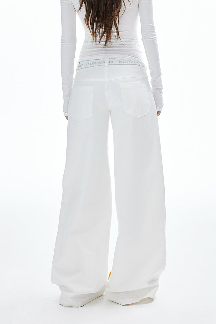 Lumi Low-Rise Ruched Pants