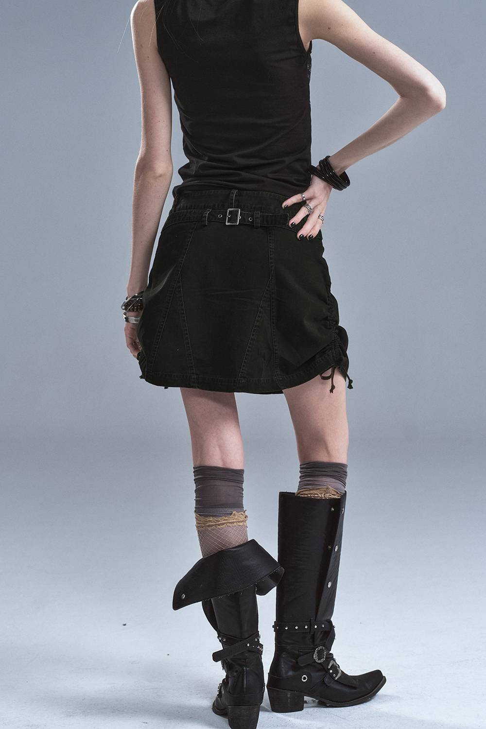 Straight Fit Mini Skirt