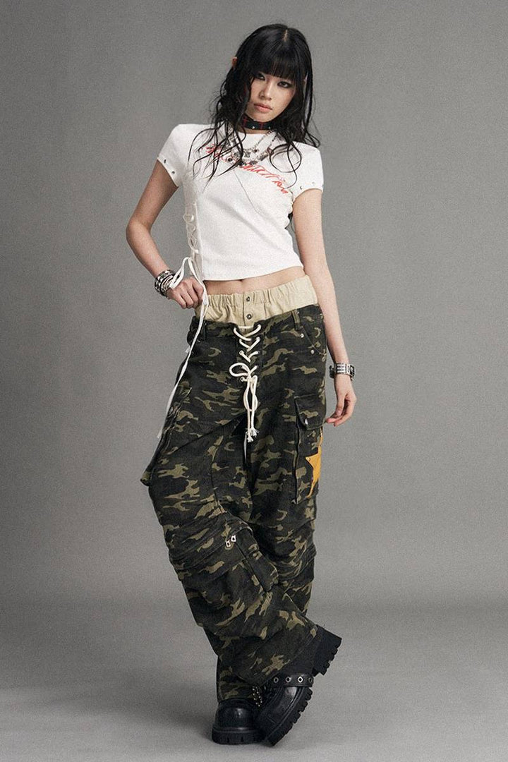 Detachable Camo Cargo Pants
