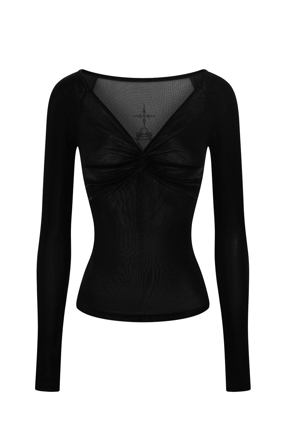 Gia Velvet Mesh Top
