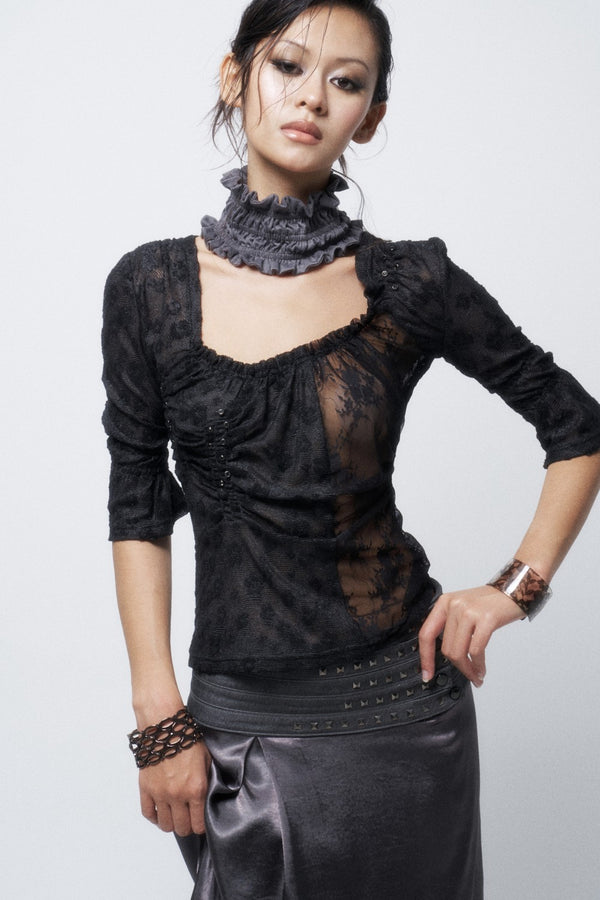 Sabine Gothic Lace Top