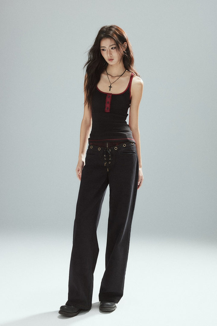 Henley Slim Tank Top