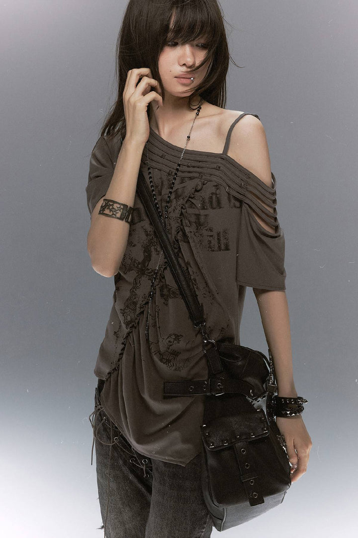 Grunge Drape Graphic Tee