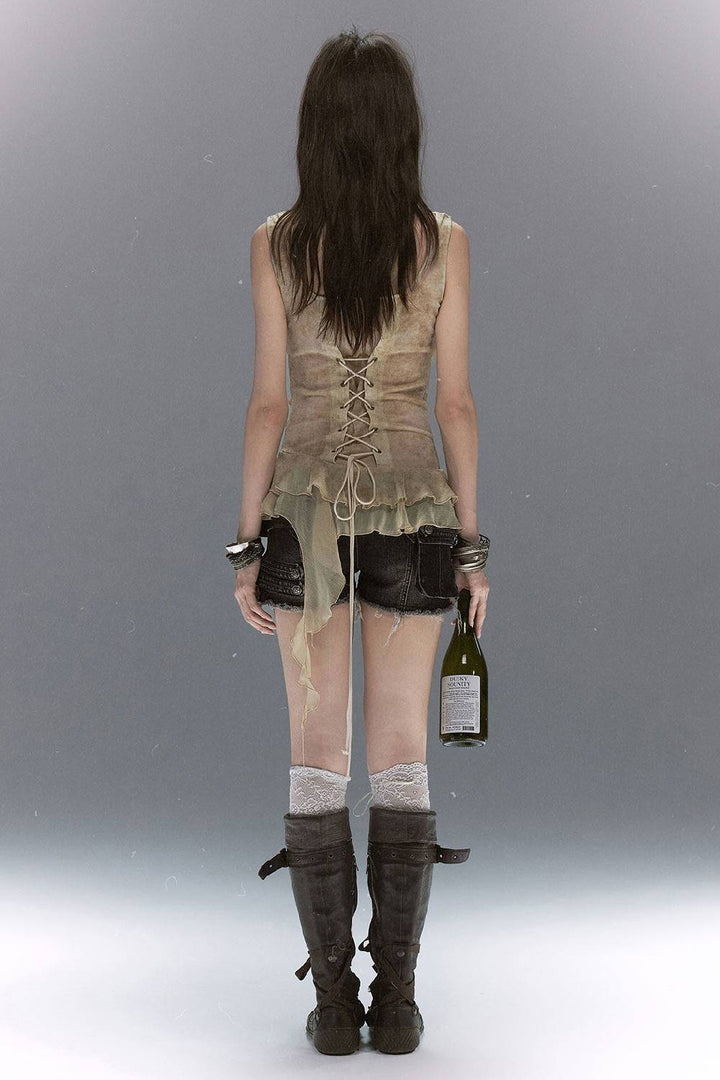 Layered Chiffon Tank Top