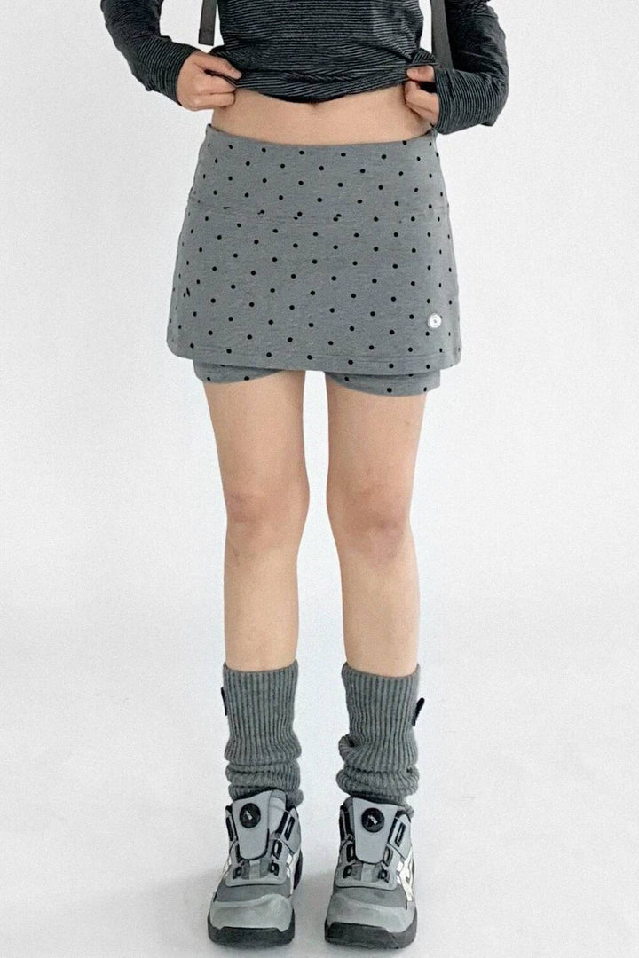 Blend Polka Mini Skort