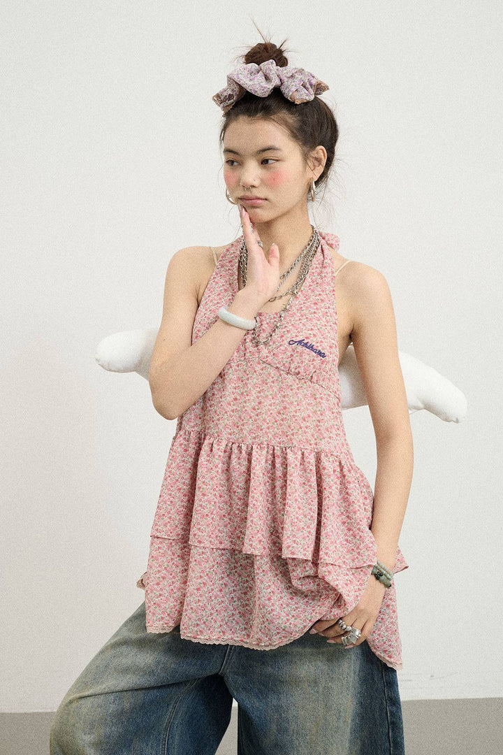 Blush Layer Halter Top