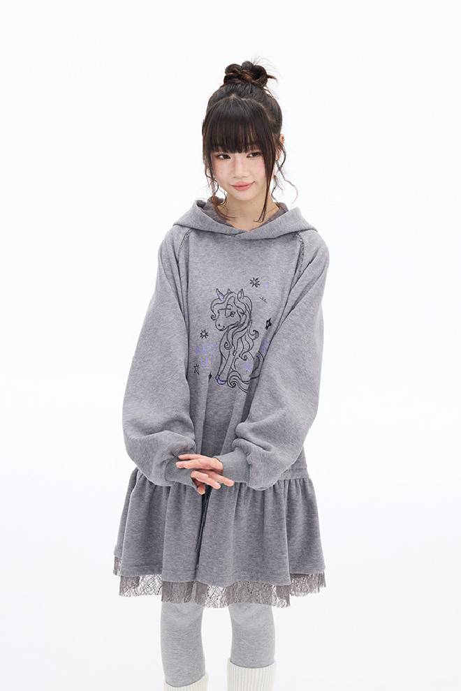 Unicorn Hoodie Dress
