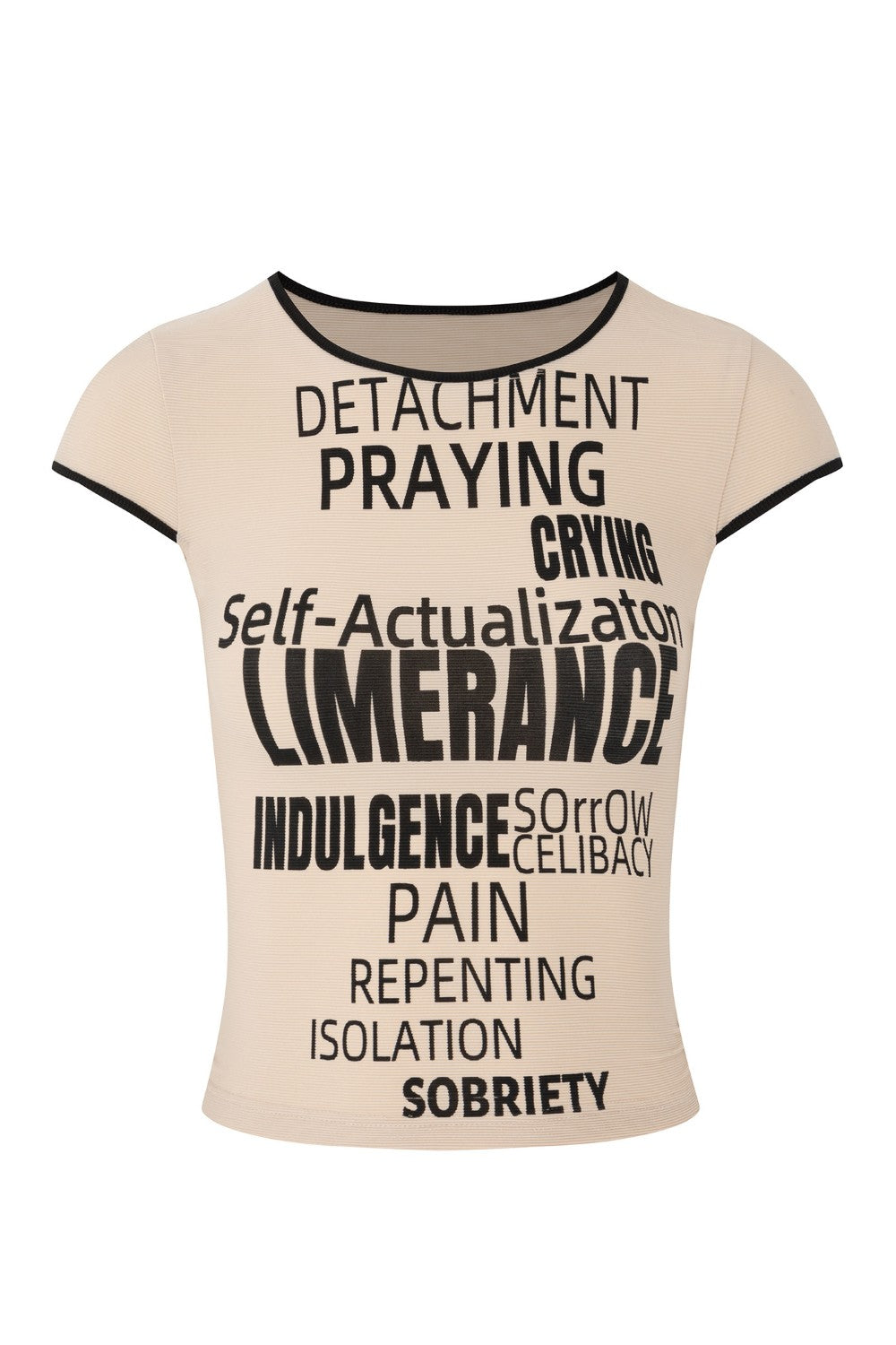 Clara Typography Slim Top