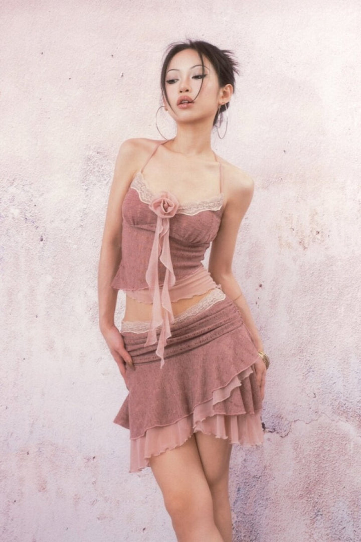 Camilla Pink Mini Skirt