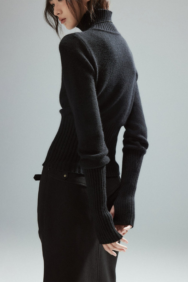 Sera Slim Turtleneck Top