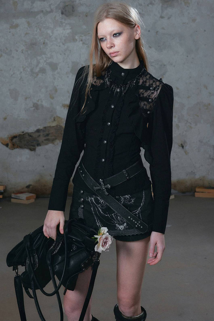 Studded Cross Belt