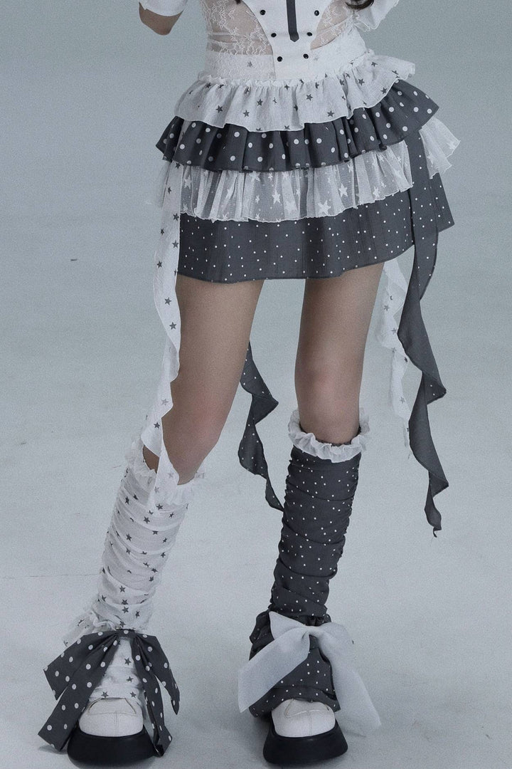 Ruffle Layered Mini Skirt