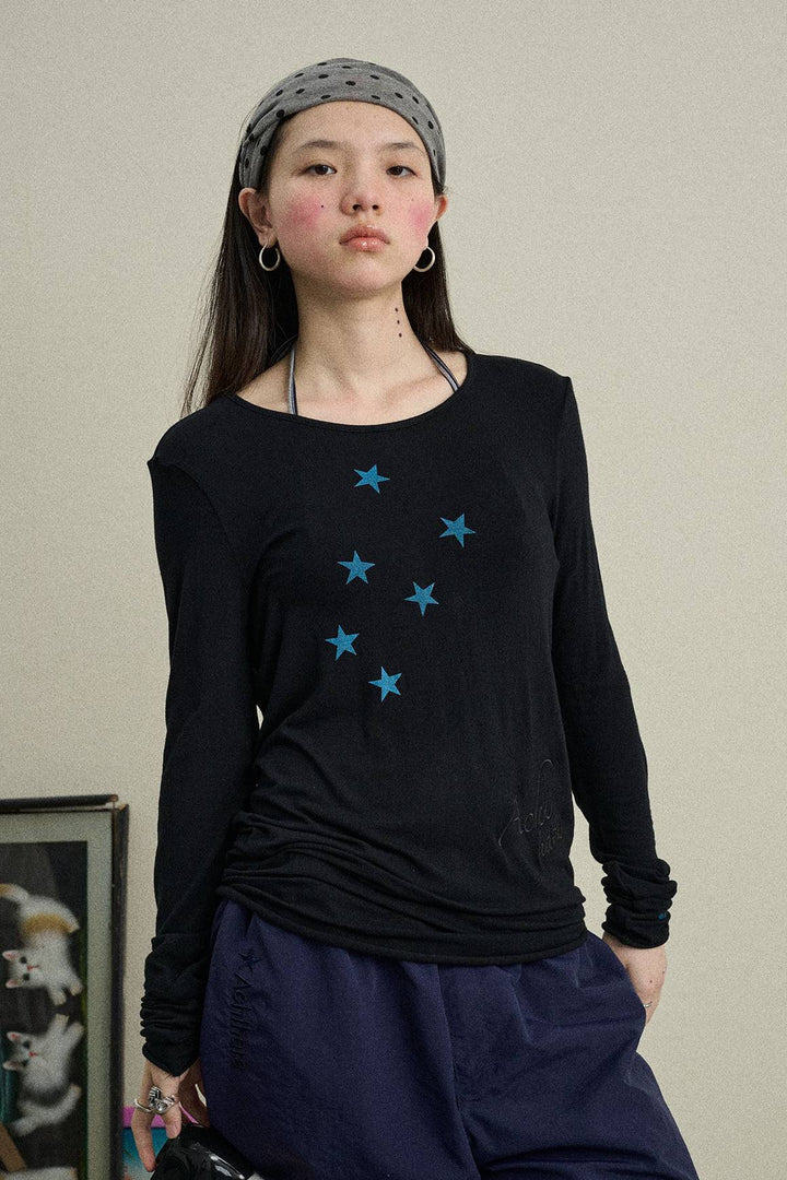 Star Line Long Sleeve Top