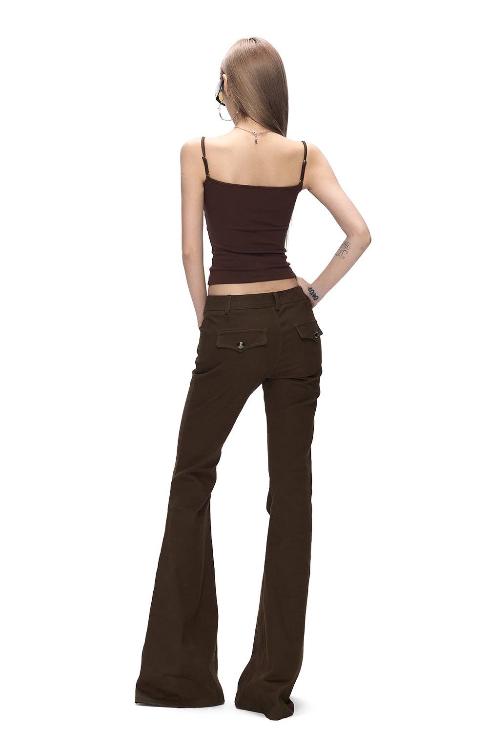 Low Rise Flare Pants