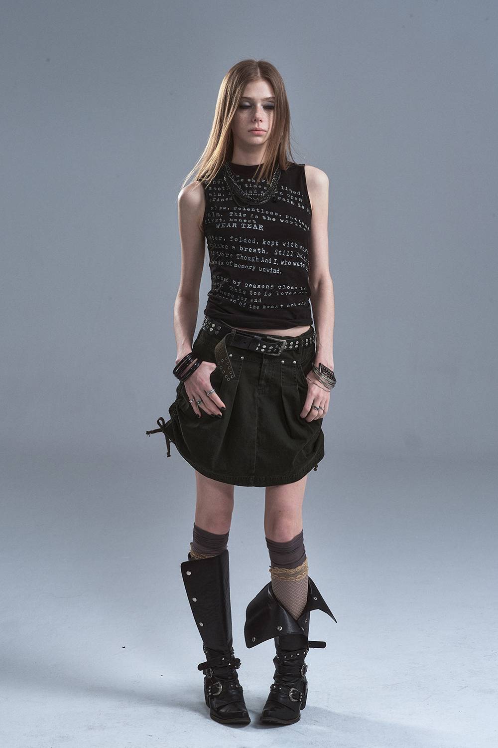Straight Fit Mini Skirt