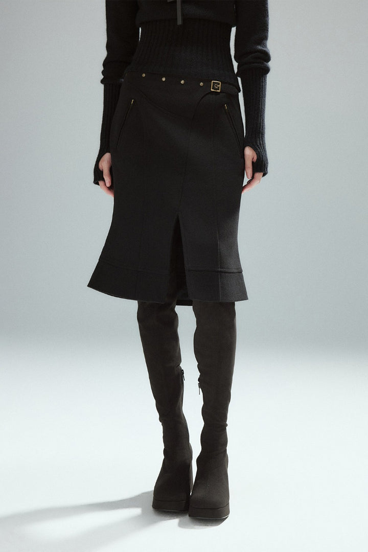Elix Buckle Accent Skirt